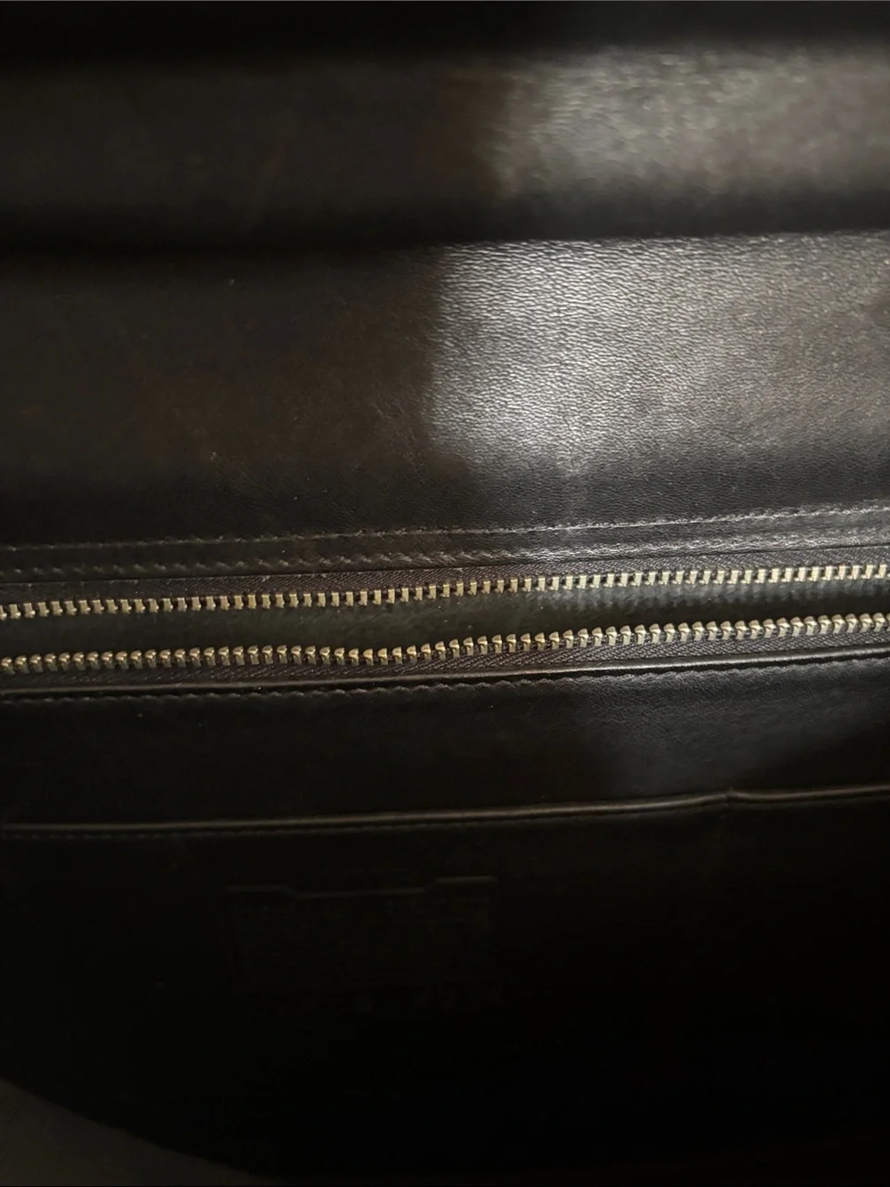 Vintage Coach Black Leather Briefcase Laptop Work Shoulder Bag